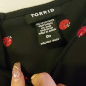 Torrid ladybug blouse